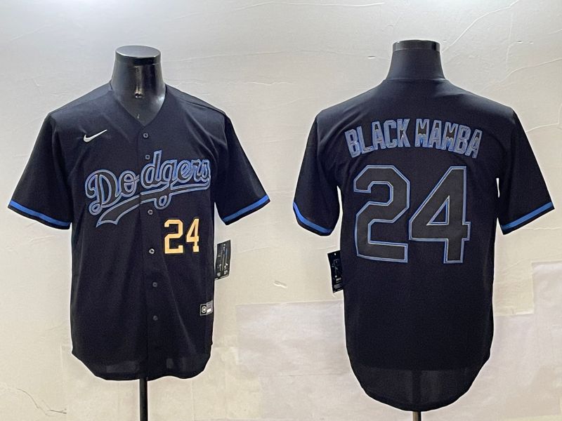 Men Los Angeles Dodgers #24 Black Mamba Black Classic Edition 2025 Nike MLB Jersey style 13